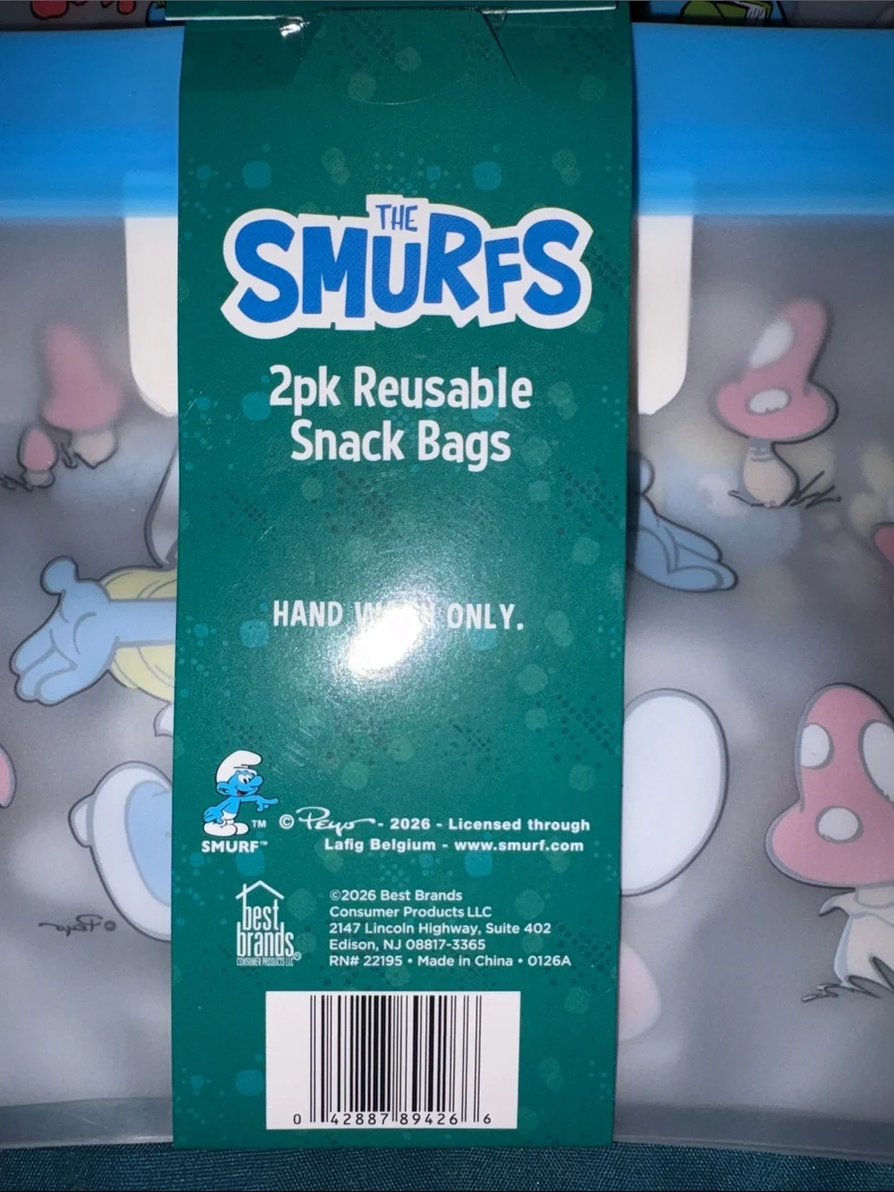 2-Pack Reusable Snack Bags - Blue